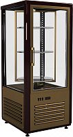 Кондитерская витрина Полюс D4 VM 120-2 (R120Cвр Люкс коричнево-золотой)
