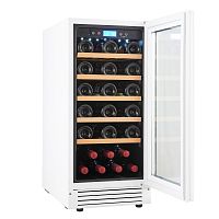 Винный шкаф CellarPrivate встраиваемый, однокамерный на 32 бутылки (CP032-1TWH) белый со скрытой руч