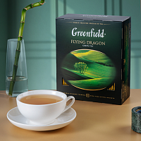 Чай в пакетиках Greenfield  Flying Dragon (Флаинг Драгон) 100 пак.набор 2 упаковки.