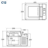 Компрессорный автохолодильник Alpicool C12