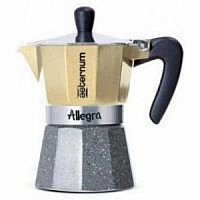 Гейзерная кофеварка Bialetti Aeterum Allegra Petra Platino 6 порций платина СЛ