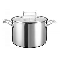 Кастрюля с крышкой 7.57 л 5 слоев KitchenAid KC2C80SCST