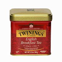 Чай TWININGS Английский Завтрак в жестяных банках 100 гр.