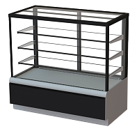 Кондитерская витрина Полюс KC70 VM 1,3-1 9006-9005 (ВХСв - 1,3д Carboma Cube ТЕХНО)