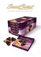 Печенье марципановое Luzyckie Praliny Sweet Secret сердечки в шоколаде 175 г