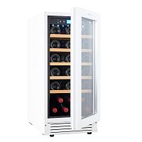 Винный шкаф CellarPrivate встраиваемый, однокамерный на 32 бутылки (CP032-1TWH) белый со скрытой руч