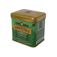 Чай TWININGS Зеленый Ганпаудер в жестяных банках 100 гр.
