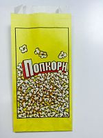 Пакет прямоугольный бумажный желтый с красным и белым 100 шт. (арт.5602)