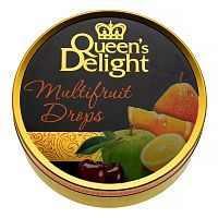 Леденцы Queen's Delight Мультифруктовые ж/б 150г