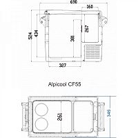 Автомобильный холодильник Alpicool CF55