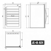 Винный шкаф Ip Industrie JG 48 AD X