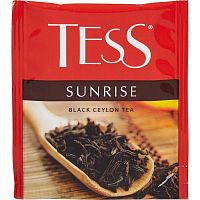 Чай в пакетиках Tess Sunrise (Санрайз) чёрный 100х1.8 гр арт.0918-09