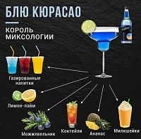 Сироп для кофе и коктейлей Da vinci Gourmet Блю кюрасао 1л.