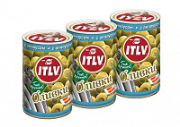 Оливки с анчоусами ITLV 3 банки по 314 мл