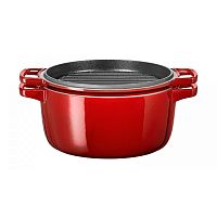 Кастрюля чугунная красная 3.8 л KitchenAid KCPI40CRER