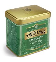 Чай TWININGS Зеленый Ганпаудер в жестяных банках 100 гр.