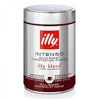 Кофе в зернах Illy 100% Арабика Intenso тёмная обжарка 250гр.