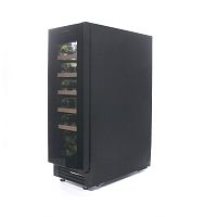Винный шкаф CellarPrivate встраиваемый, однокамерный на 20 бутылок (CP020-1TBH) в черном цвете со ск