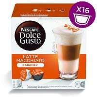 Кофе в капсулах NESCAFE Dolce Gusto Латте Макиато карамель 16шт