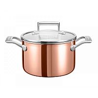 Кастрюля с крышкой 2.84 л медь KitchenAid KC2P30EHCP
