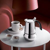 Гейзерная кофеварка Bialetti "Kitty Nera Elegance" 10 порций (400 мл.) 1715