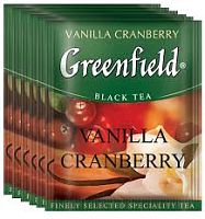 Чай в пакетиках Greenfield Vanilla Cranberry чёрный с добавкми 100х1.5 г арт. 1139-10