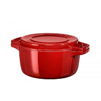 Кастрюля чугунная красная 3.8 л KitchenAid KCPI40CRER